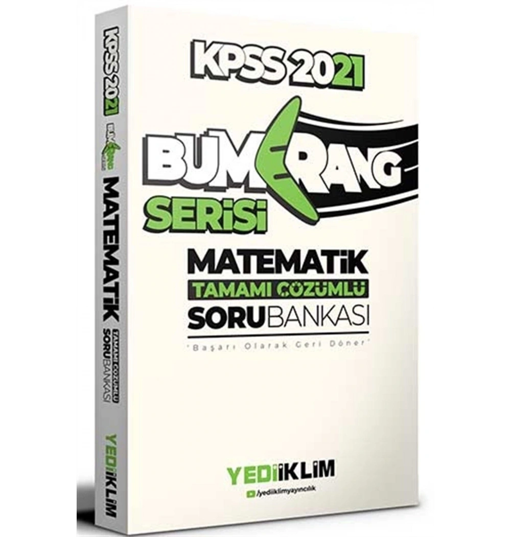 2021 Kpss Bumerang Serisi Matematik Çözümlü Soru Bankası Yediiklim