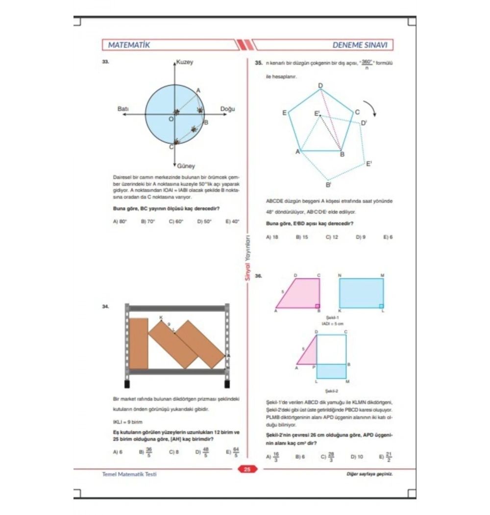 Sinyal Tyt Tüm Dersler 3 Deneme