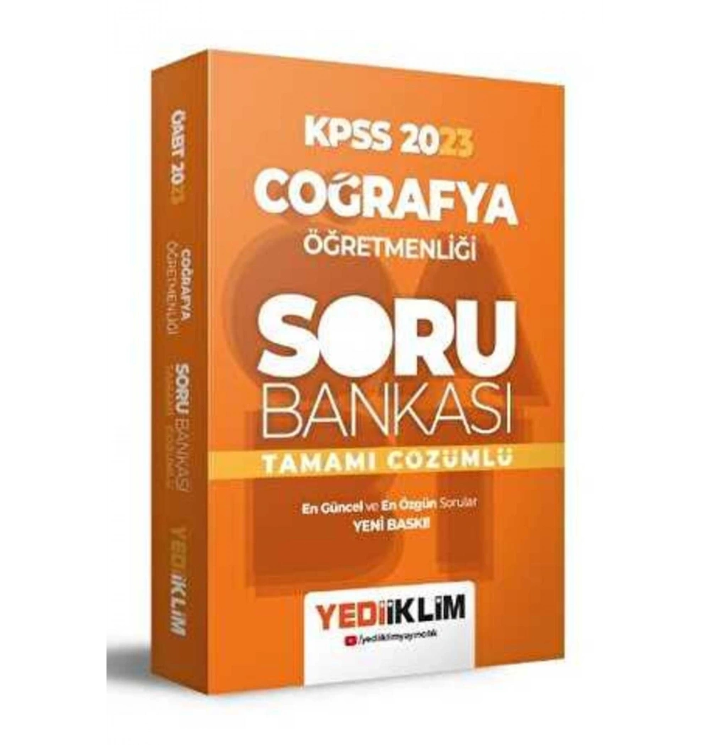 Kpss 2023 Coğrafya Öğretmenliği Soru Bankası  Yediiklim