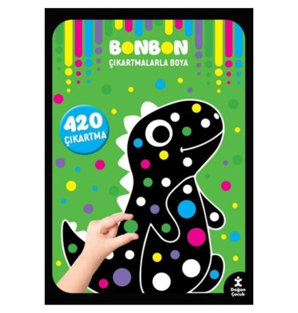 Bonbon  420 Çıkartmalarla Boyama  Doğan Çocuk