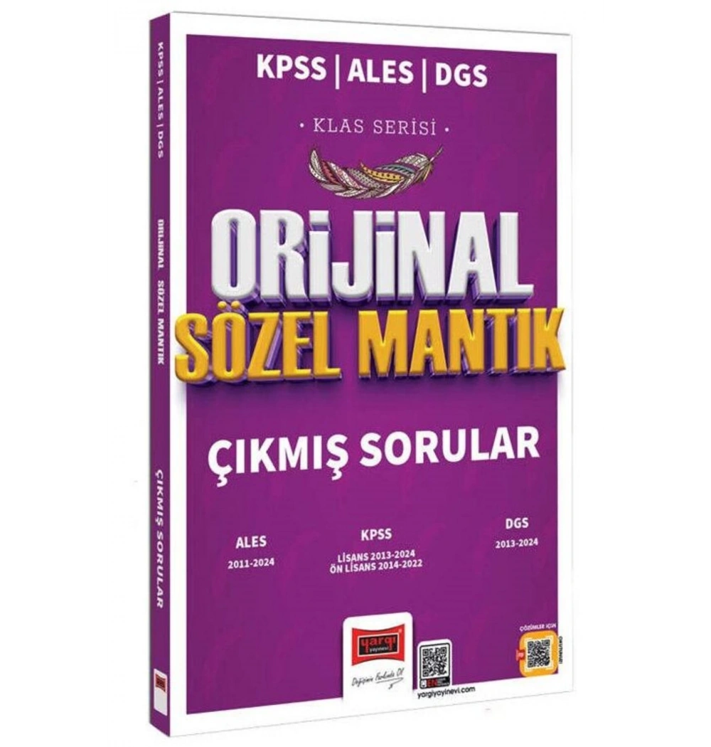 Yargı 2025 Kpss Ales Dgs Orijinal Sözel Mantık Çıkmış Sorular Klas Serisi