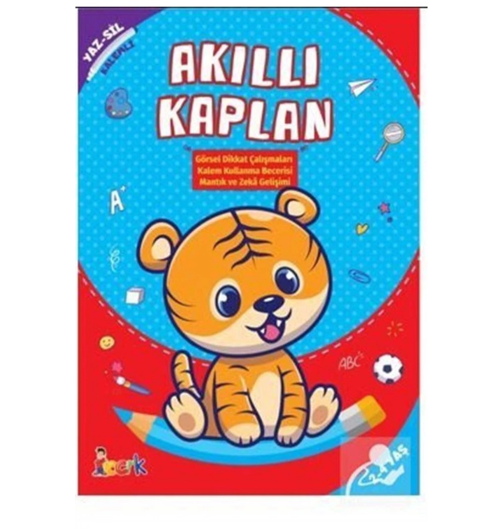 Akıllı Kaplan Yaz Sil Kalemli 2-4 Yaş Bıcırık