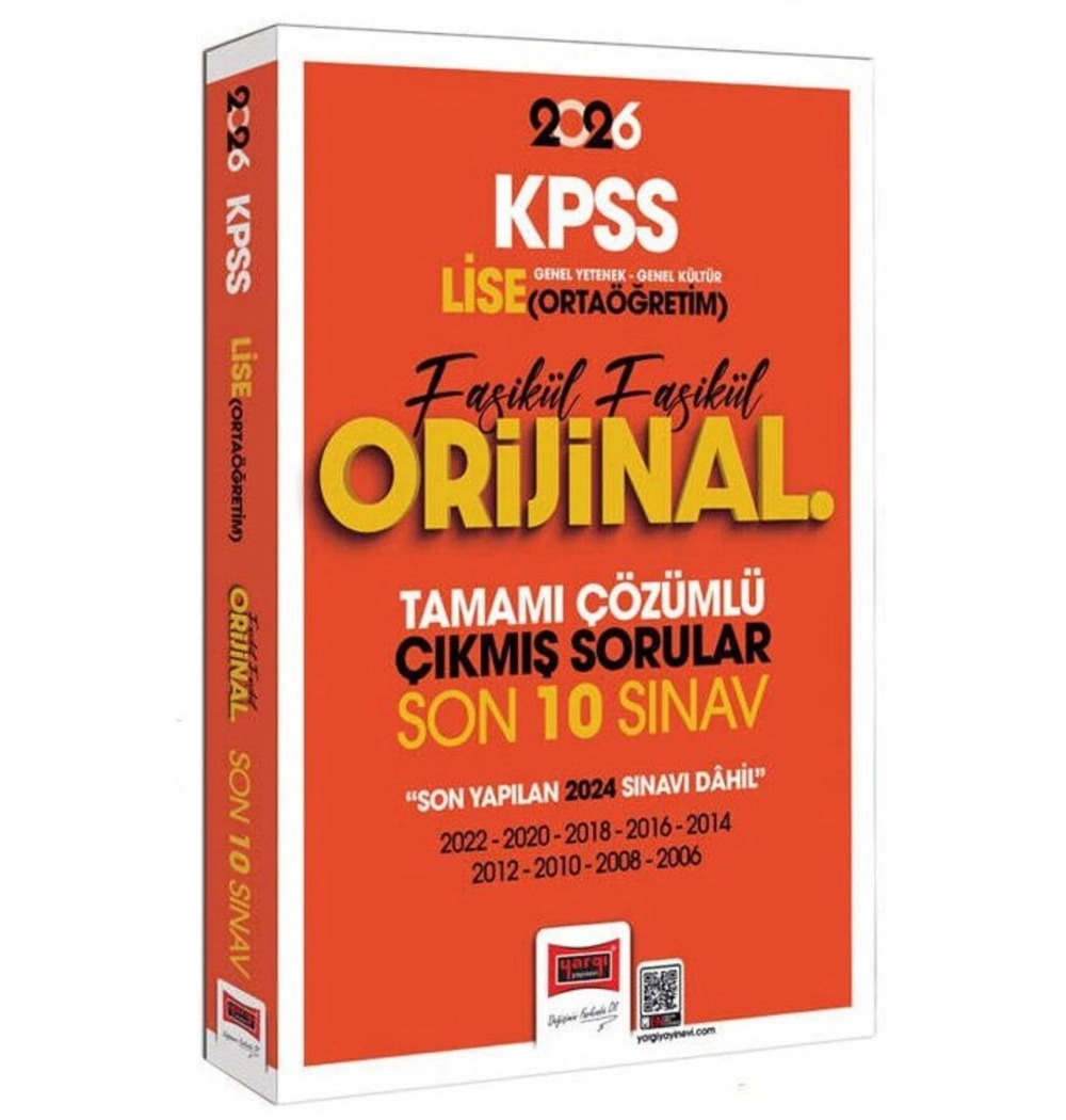 2026 Kpss Lise Ortaöğretim Son 10 Sınav Çıkmış Sorular Set