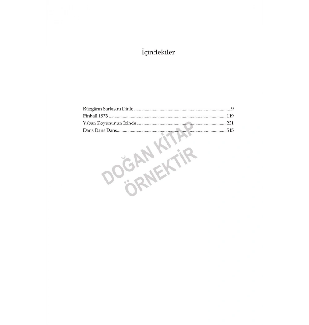 Fare Dörtlemesi Yeşil Renk Ciltli Haruki Murakami Doğan Yayın