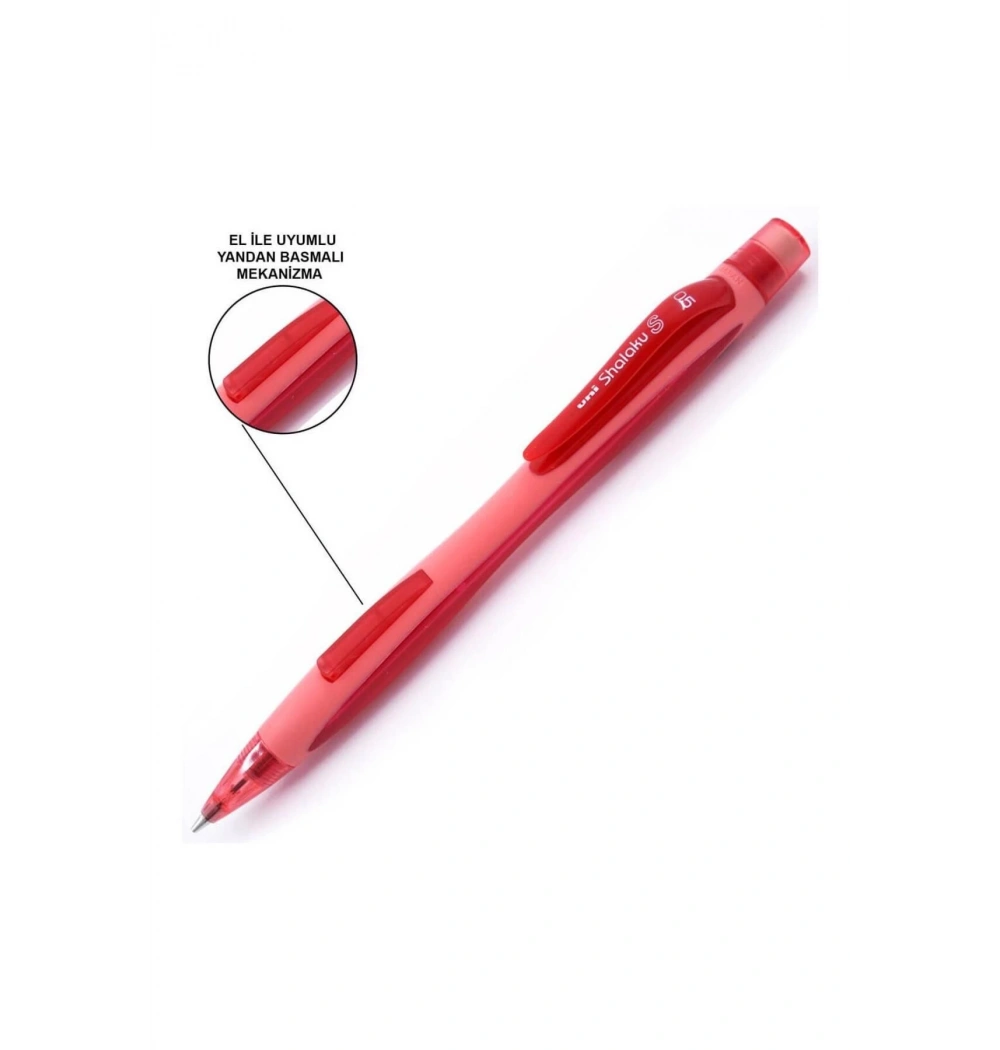 Uniball Shalaku S 0.5 Yandan Basmalı Versatil Kırmızı M5-228
