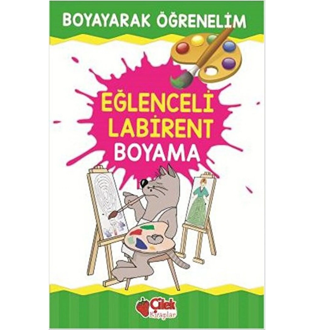 Eğlenceli Labirent Boyama Çilek