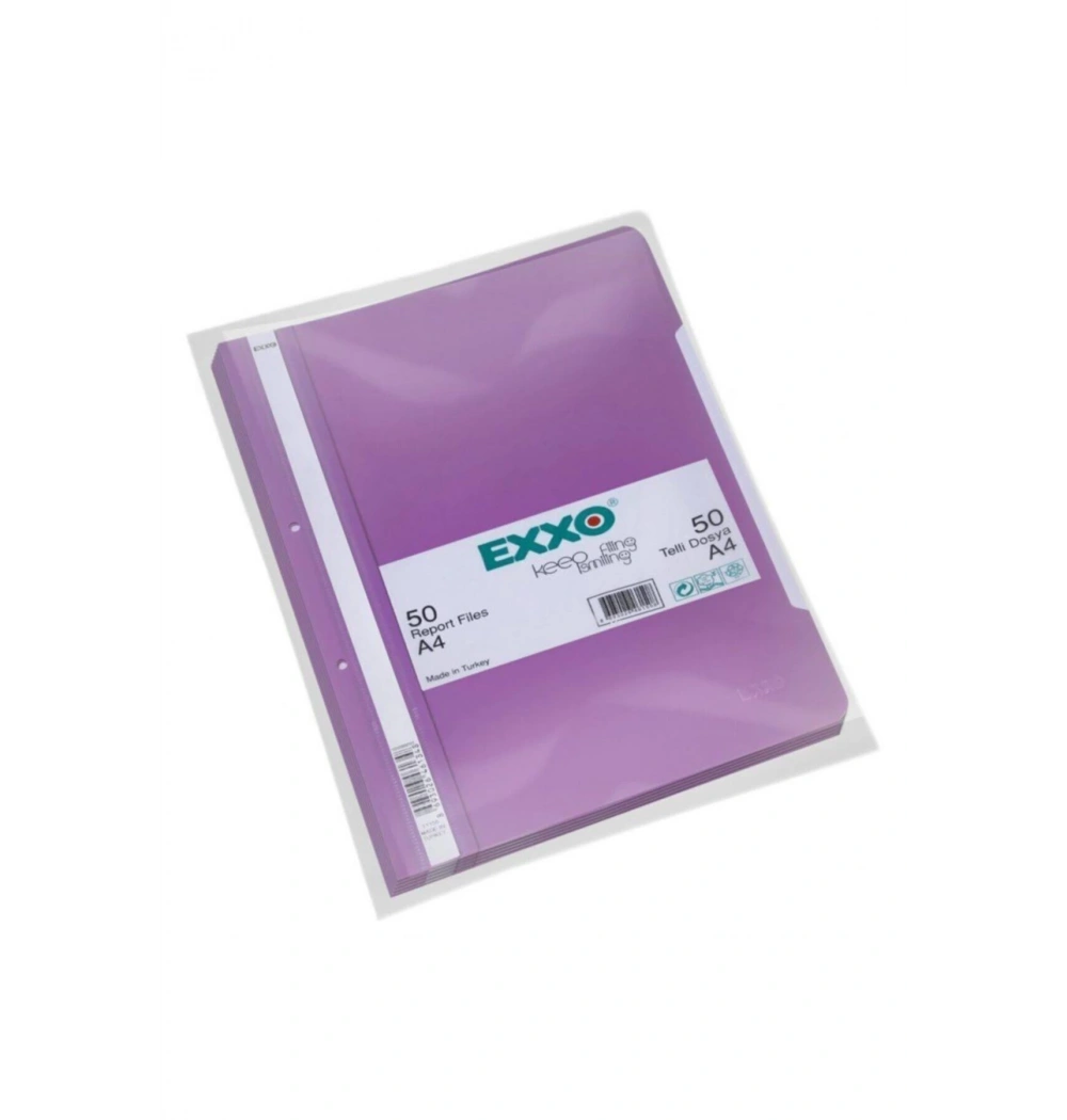 Exxo Pp Telli Dosya  A4  Mor 310Mmx230Mm    Tt155