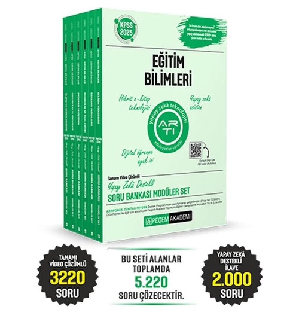 Pegem 2025 Kpss Eğitim Bilimleri Modüler Soru Bankası Seti 6 Lı