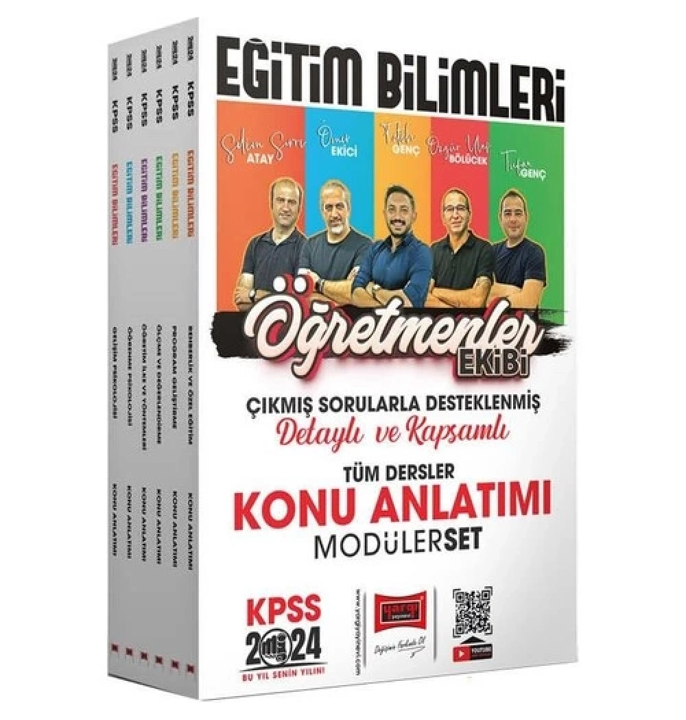 Yargı 2024 Kpss Eğitim Bilimleri Tüm Dersler Konu Anlayım Modüler Set 6 Lı
