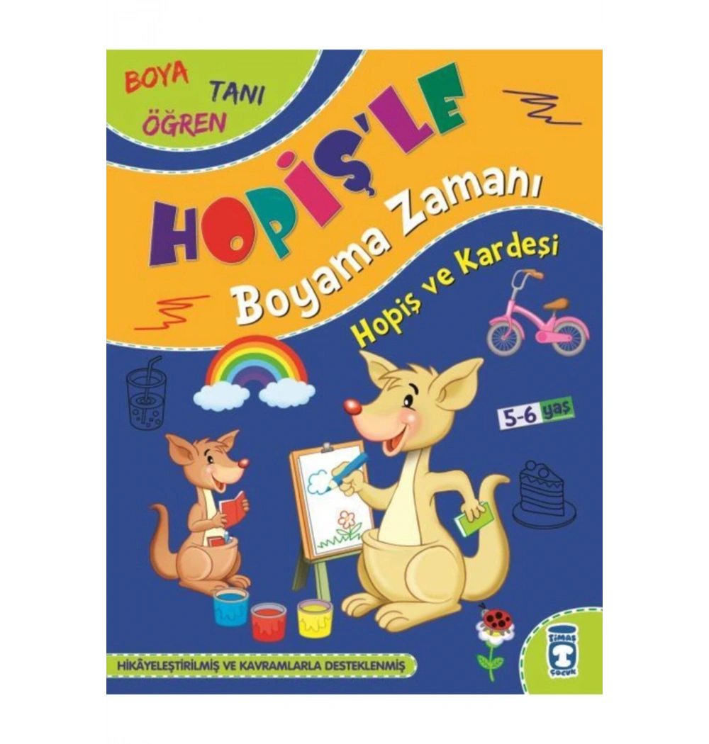 Yumiş-Todiş-Hopiş-Patiş Boyama Zamanı 12 Kitap Set Timaş