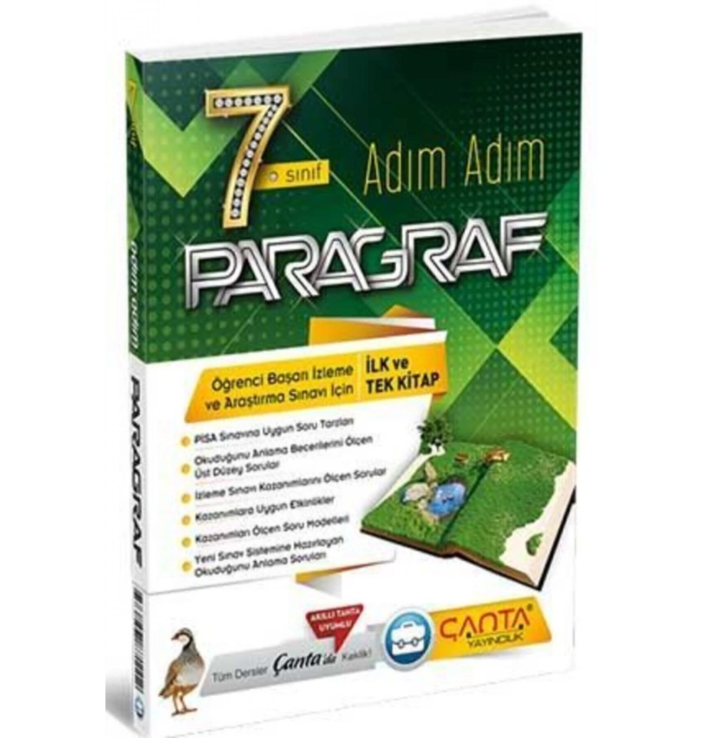 Çanta 7.Sınıf Adım Adım Paragraf Soru Bankası