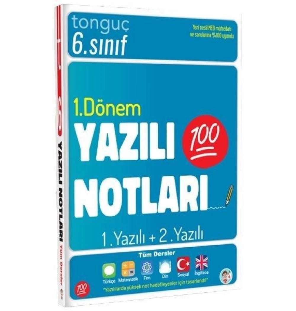 Tonguç 6.Sınıf 1.Dönem Yazılı Notları Cep Boy