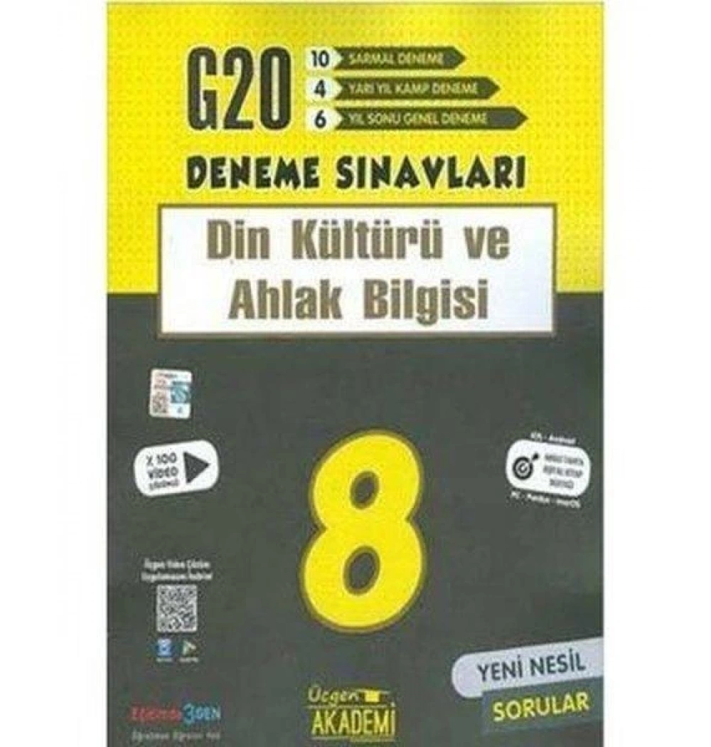 Üçgen 8.Sınıf Din Kültürü 20 Deneme Sınavı