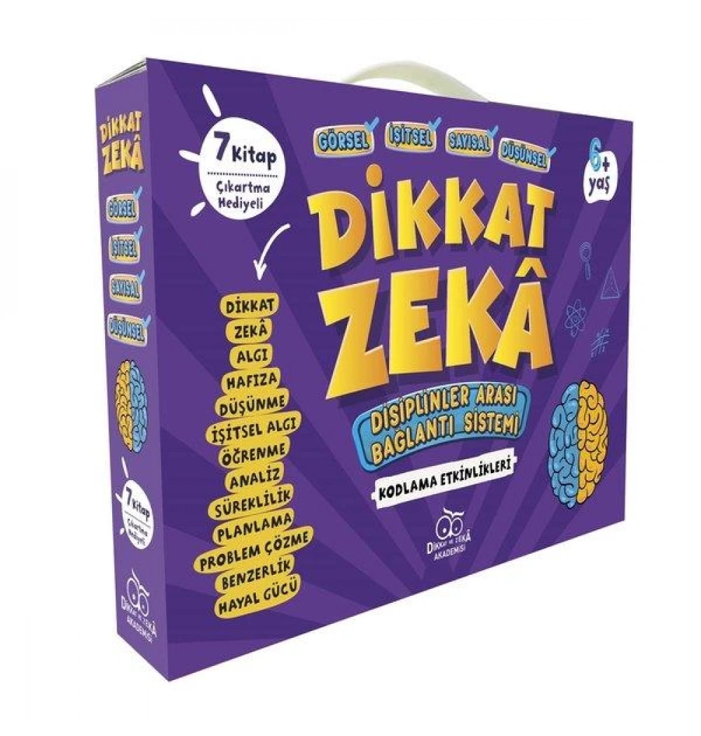 6 Yaş Okul Öncesi Dikkat Zeka Seti 7 Kitap Dbs Kodlama Etkinlikleri Dikkat Zeka Akademisi