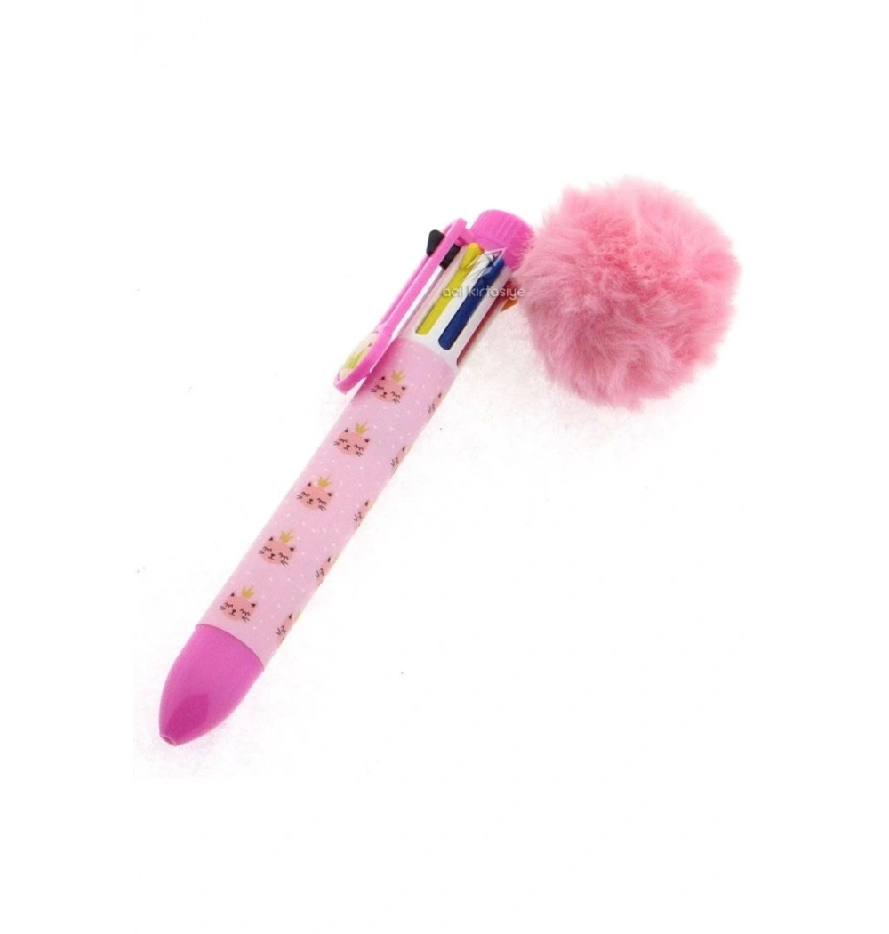 Dolphın Bp-3744 8 Renk Tükenmez Kalem-Ponponlu