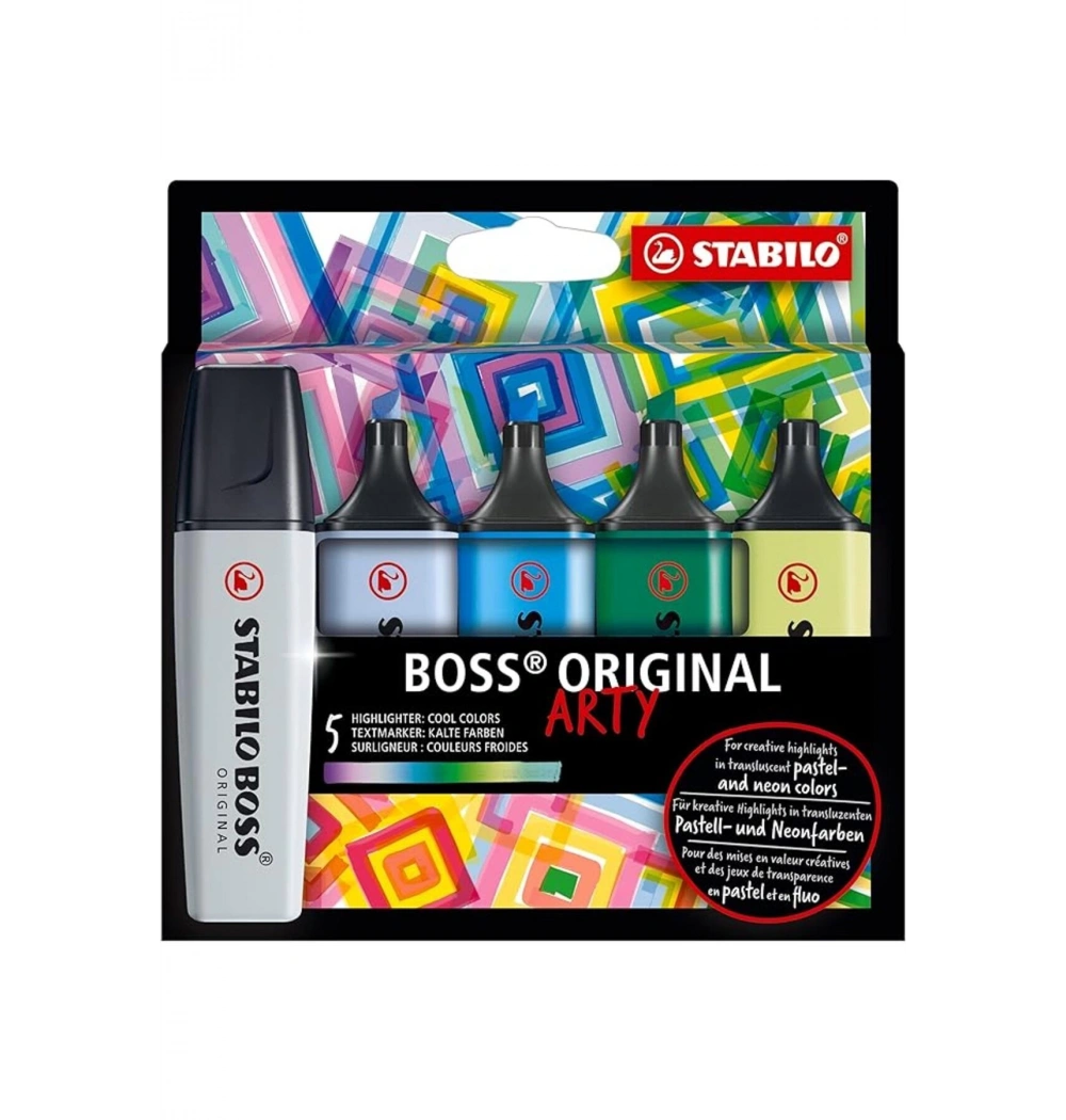 Stabılo Boss Fosforlu Kalem Soğuk Renkler 5 Li 70/5-02-2-20