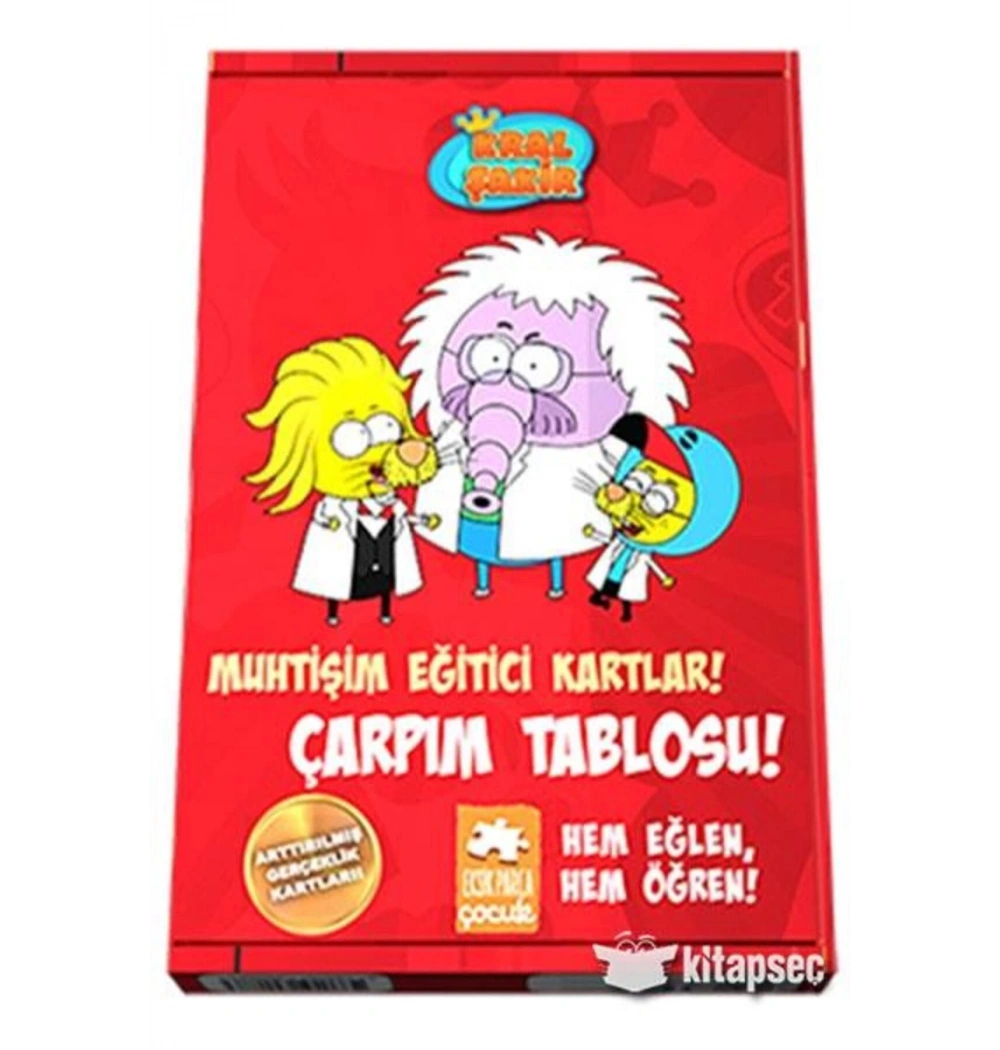 Muhtişim Eğitici Kartlar Çarpım Tablosu Kutulu      Eksik Parça