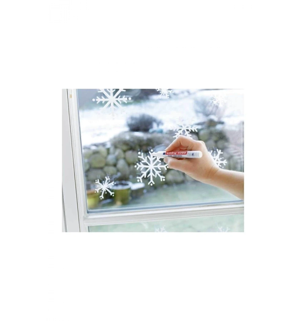 Edding 4090 Cam Kalemi Kırmızı 4-15 Mm