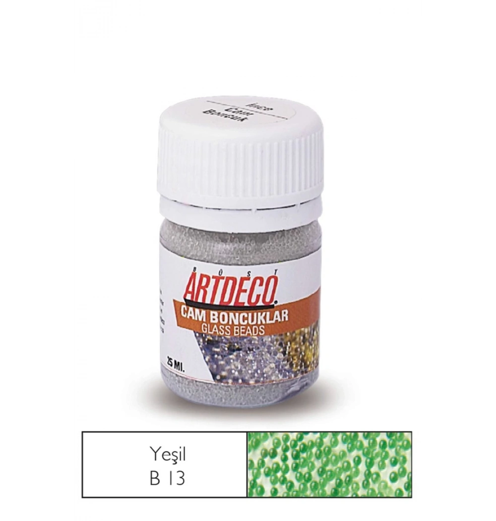 Lisans Artdeco Cam Boncuk 25Ml. Yeşil Lv-Y-029A-B13