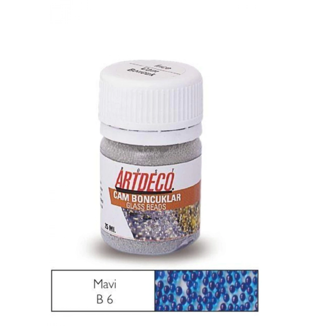 Lisans Artdeco Cam Boncuk 25Ml. Mavi Lv-Y-029A-B6