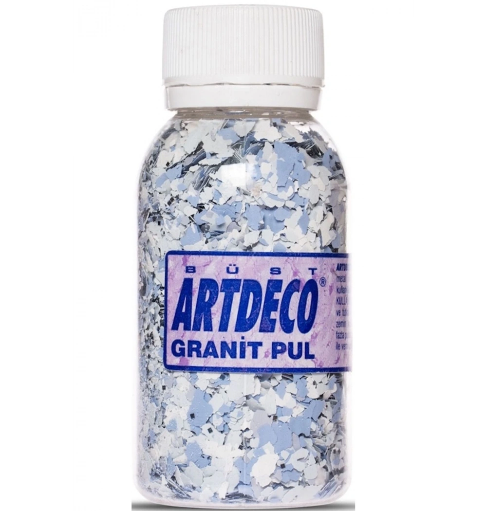 Lisans Artdeco Granit Pul 100Ml. Mavi  Lv-Y-029D-1081