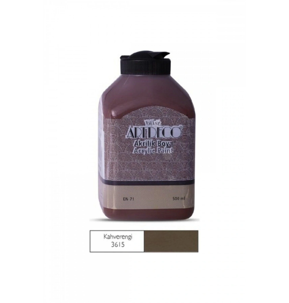 Lisans Artdeco Akrilik Boya 500 Ml Kahverengi Lv-Y-070L-3615