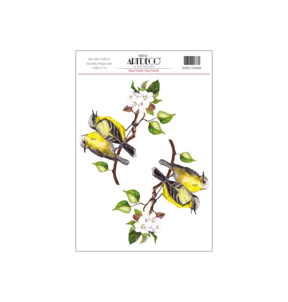 Lisans Artdeco Kolay Transfer 17X25 Cm   Lv-Y-100-Kt17-14
