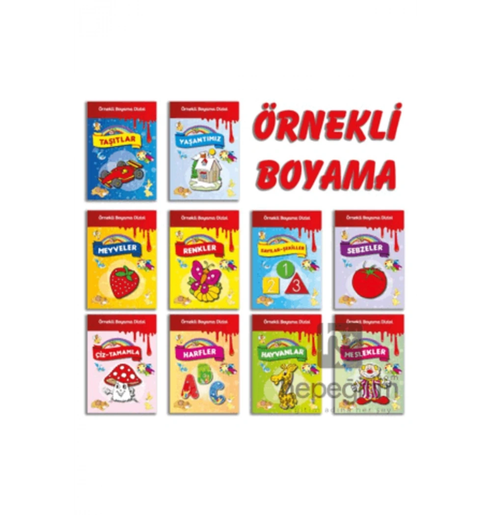 Örnekli Boyama Dizisi -Adet- Parıltı