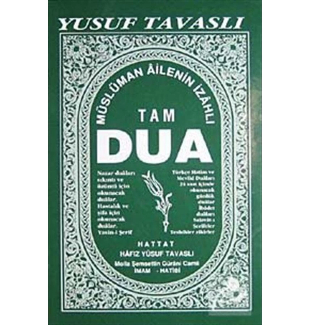 Tam Dua Kitabı Ciltli Tavaslı B26 - Yusuf Tavaslı