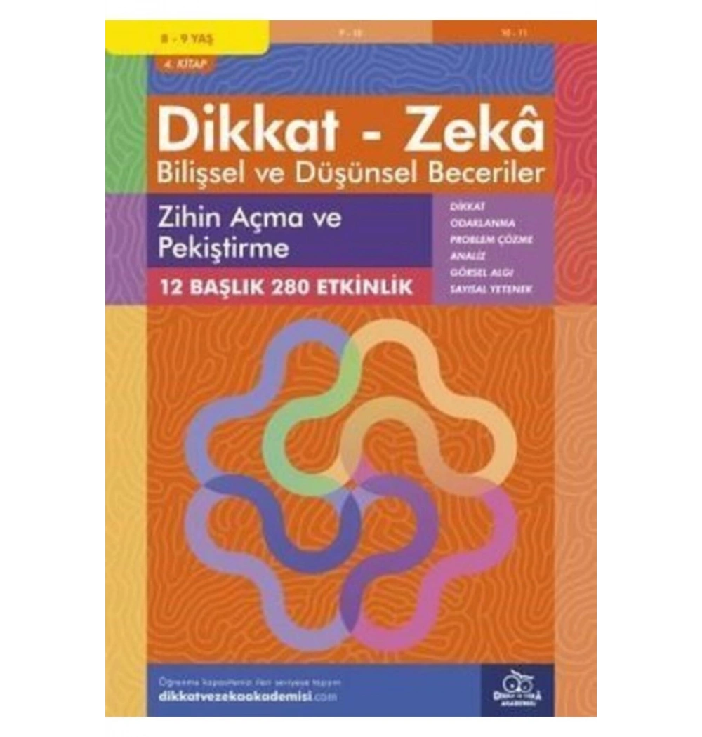 Dikkat Zeka 4.Kitap Zihin Açma Pekiştirme