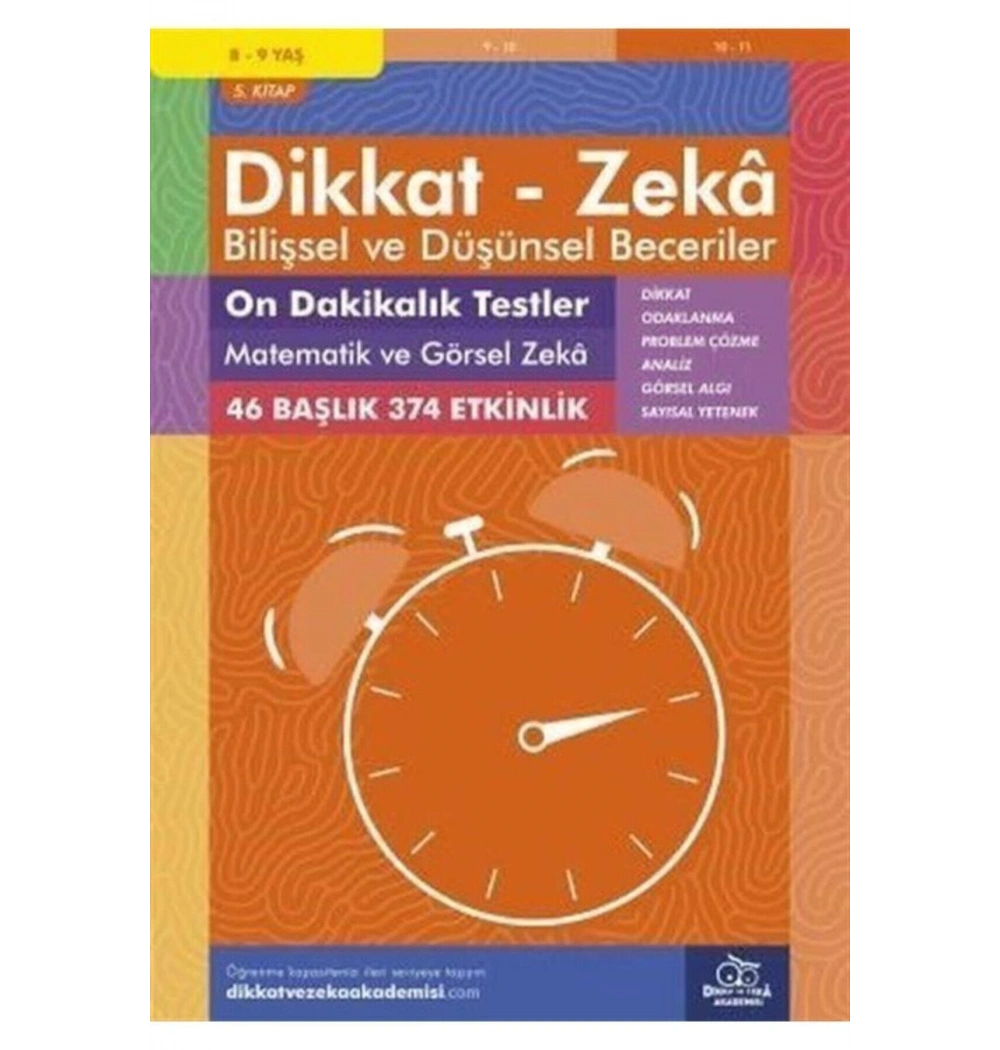 Dikkat Zeka On Dakikalık Testler Matematik Ve Görsel Zeka