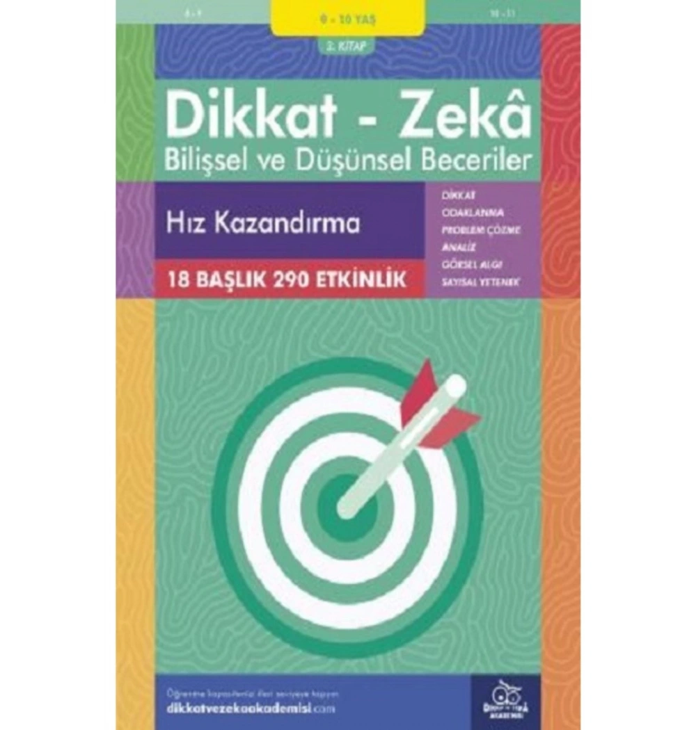 Dikkat Zeka 3.Kitap Hız Kazandırma 9-10 Yaş