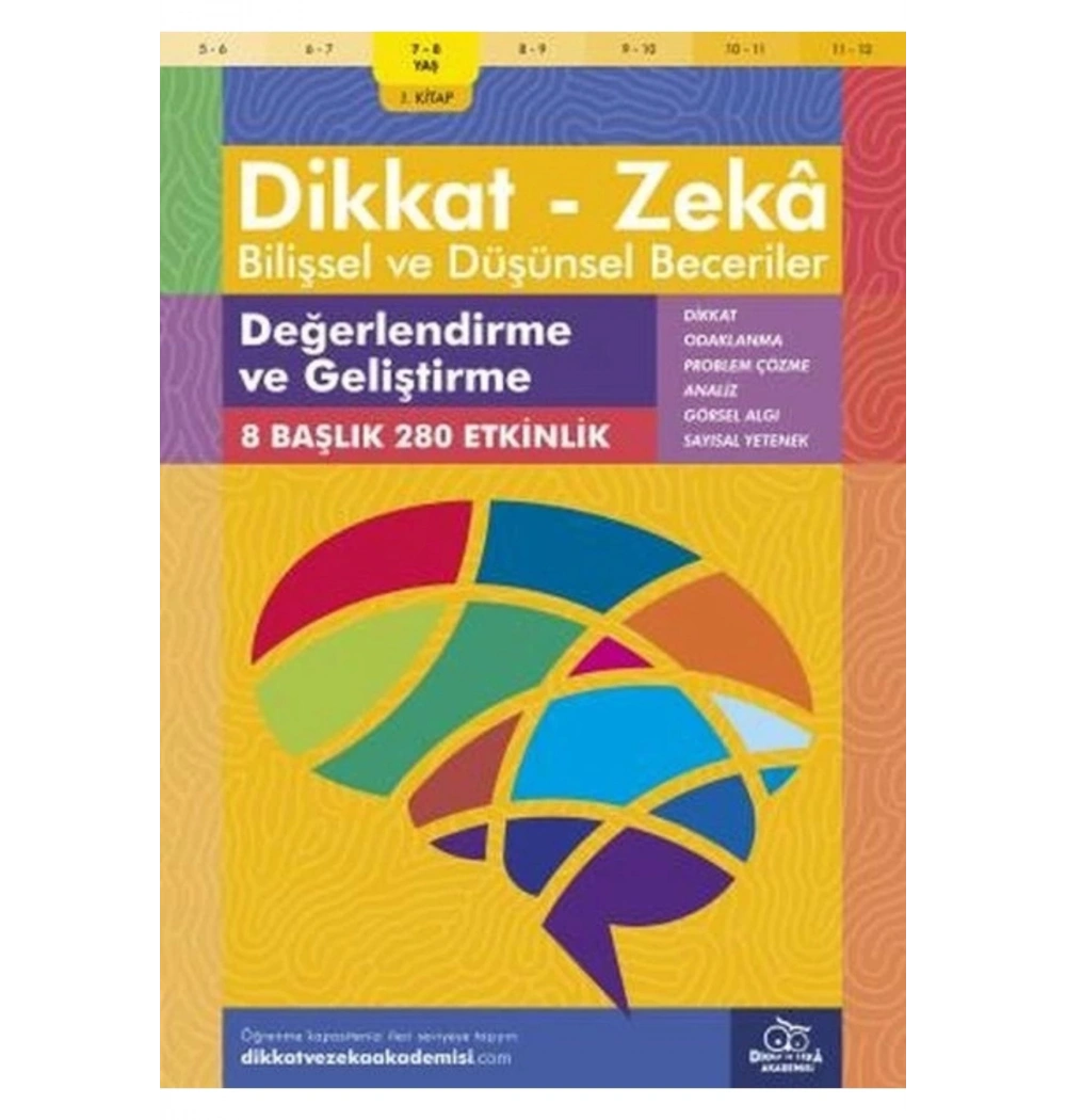 Değerlendirme ve Geliştirme (7 - 8 Yaş) - Bilişsel ve Düşünsel Beceriler 1. Kitap Dikkat Zeka