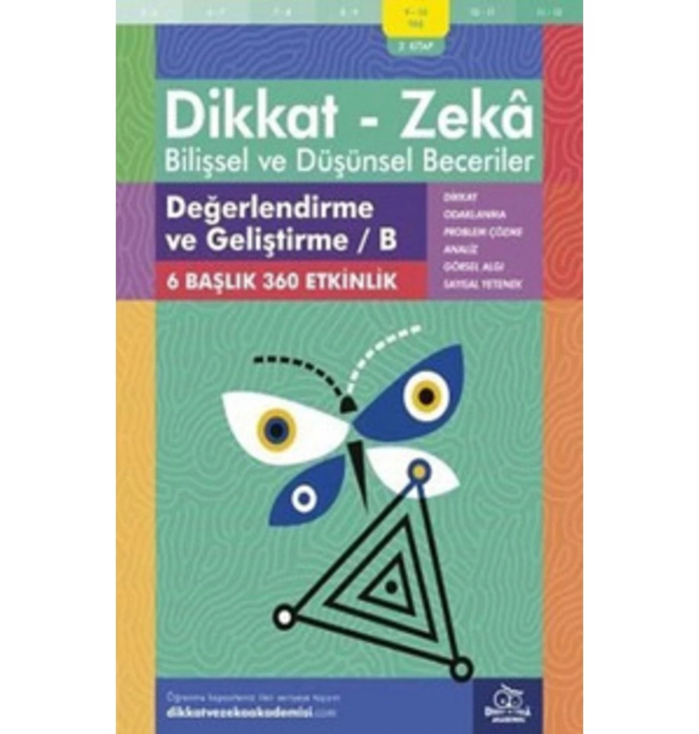 Dikkat Zeka 2.Kitap Değerlendirme Geliştirme-B 9-10 Yaş