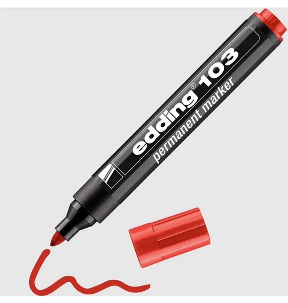 Eddıng 103 Permanent Markör Kırmızı 4-103002