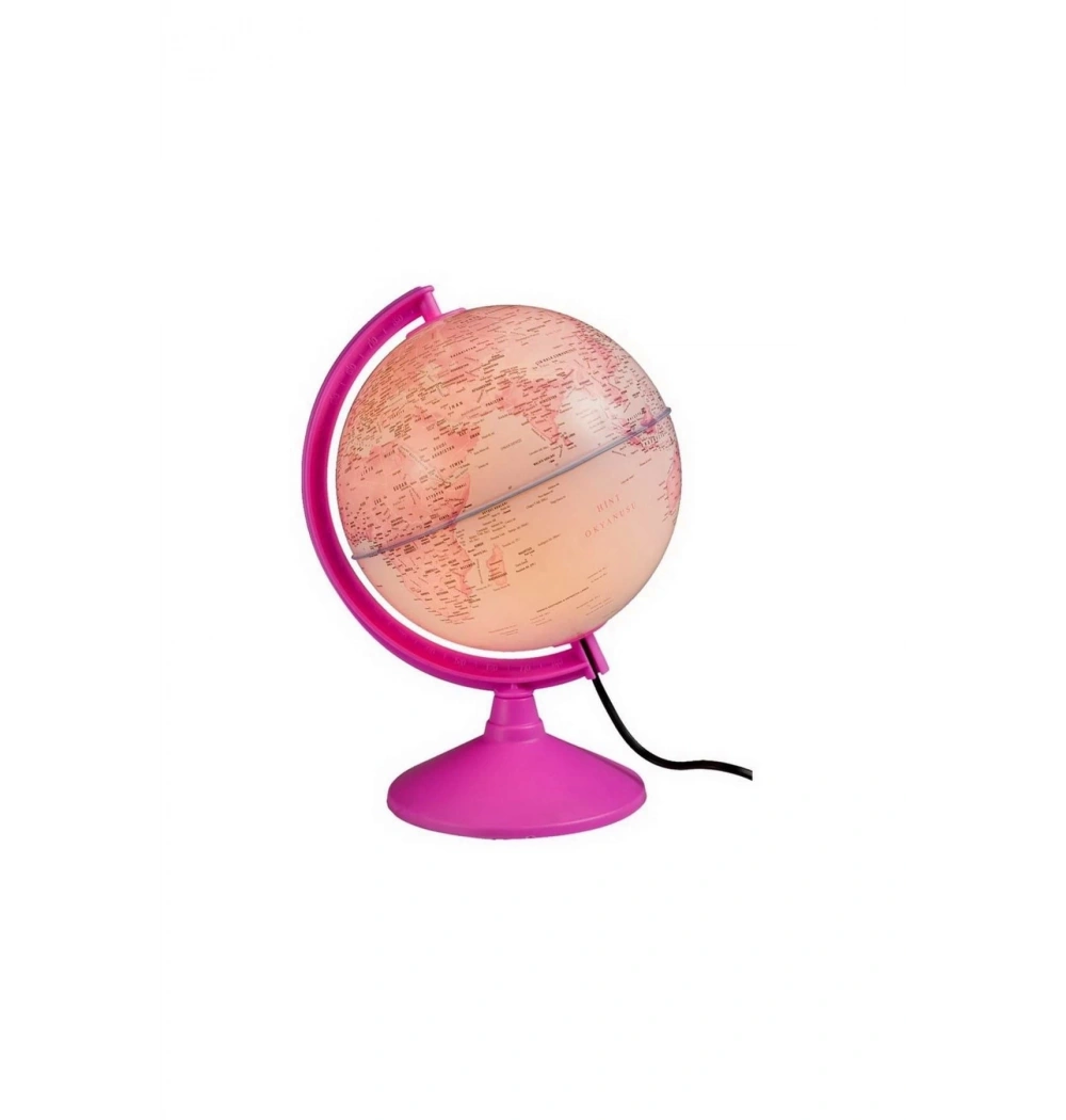 Gürbüz 43201 Işıklı Pembe Siyasi Küre 20 Cm