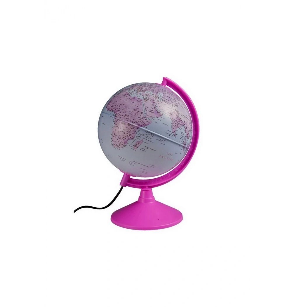 Gürbüz 43201 Işıklı Pembe Siyasi Küre 20 Cm