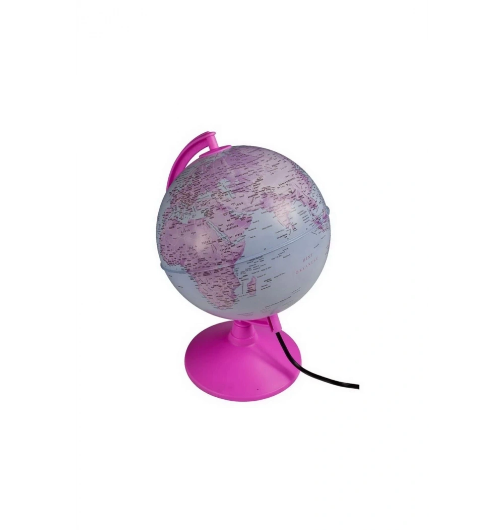 Gürbüz 43201 Işıklı Pembe Siyasi Küre 20 Cm