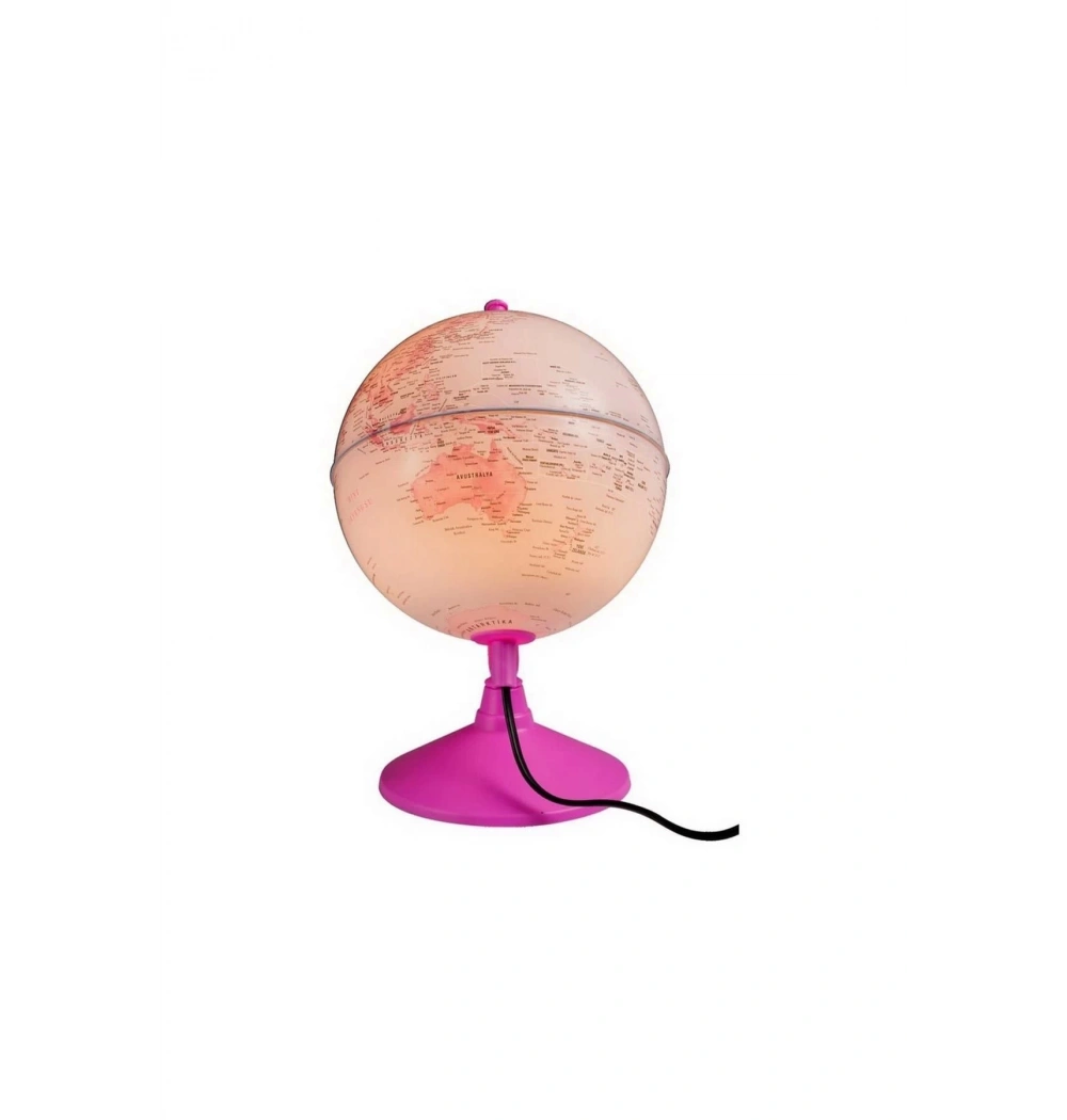 Gürbüz 43201 Işıklı Pembe Siyasi Küre 20 Cm
