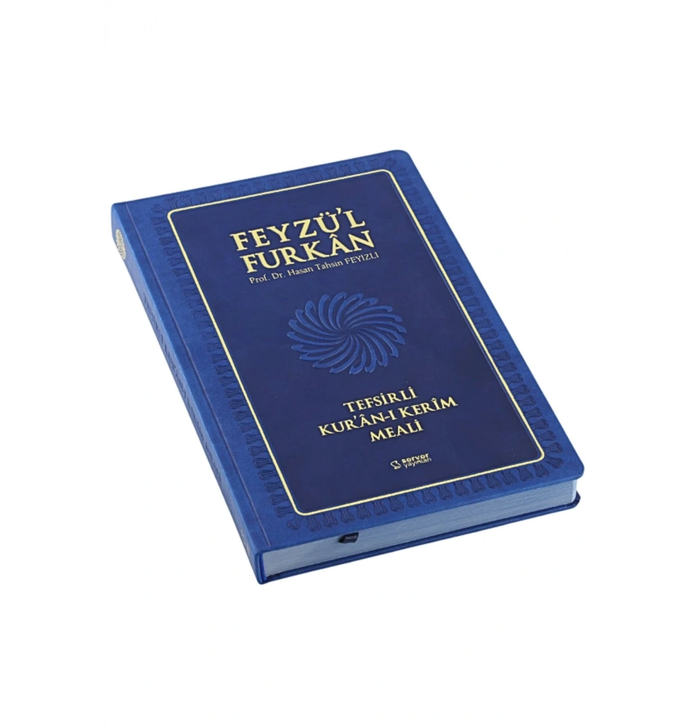 Feyzül Furkan Tefsirli Metinsiz Meal Büyük Boy Lacivert Ciltli Server