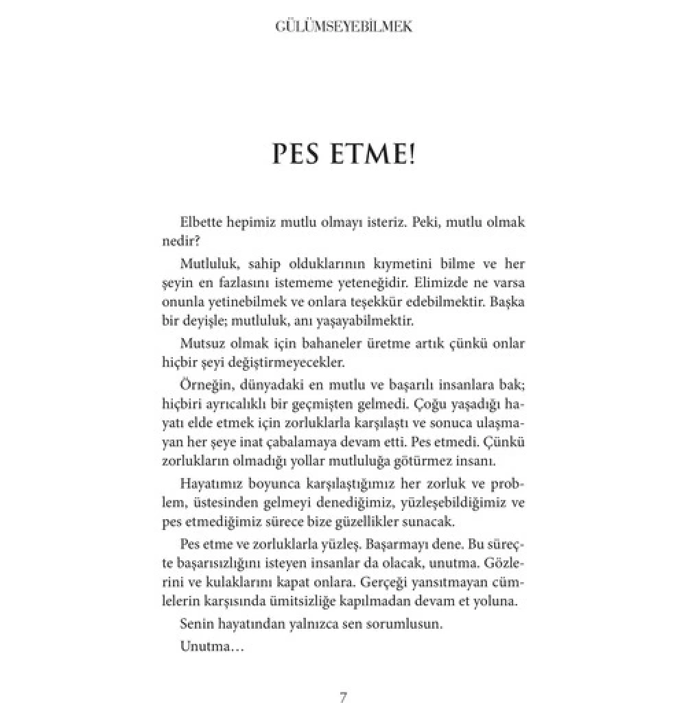 Gülümseyebilmek  İbrahim Çoban  Olimpos