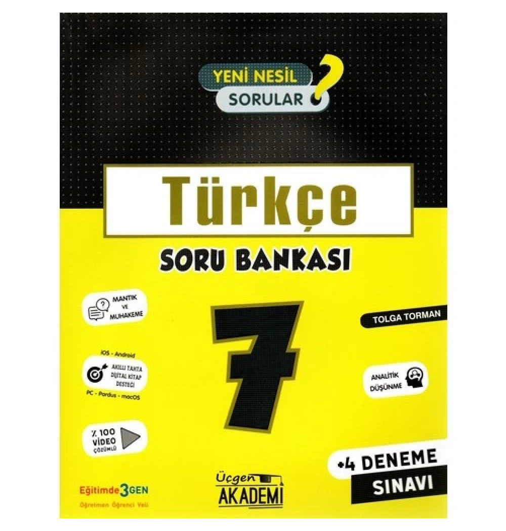 Üçgen 7.Sınıf Türkçe Soru Bankası