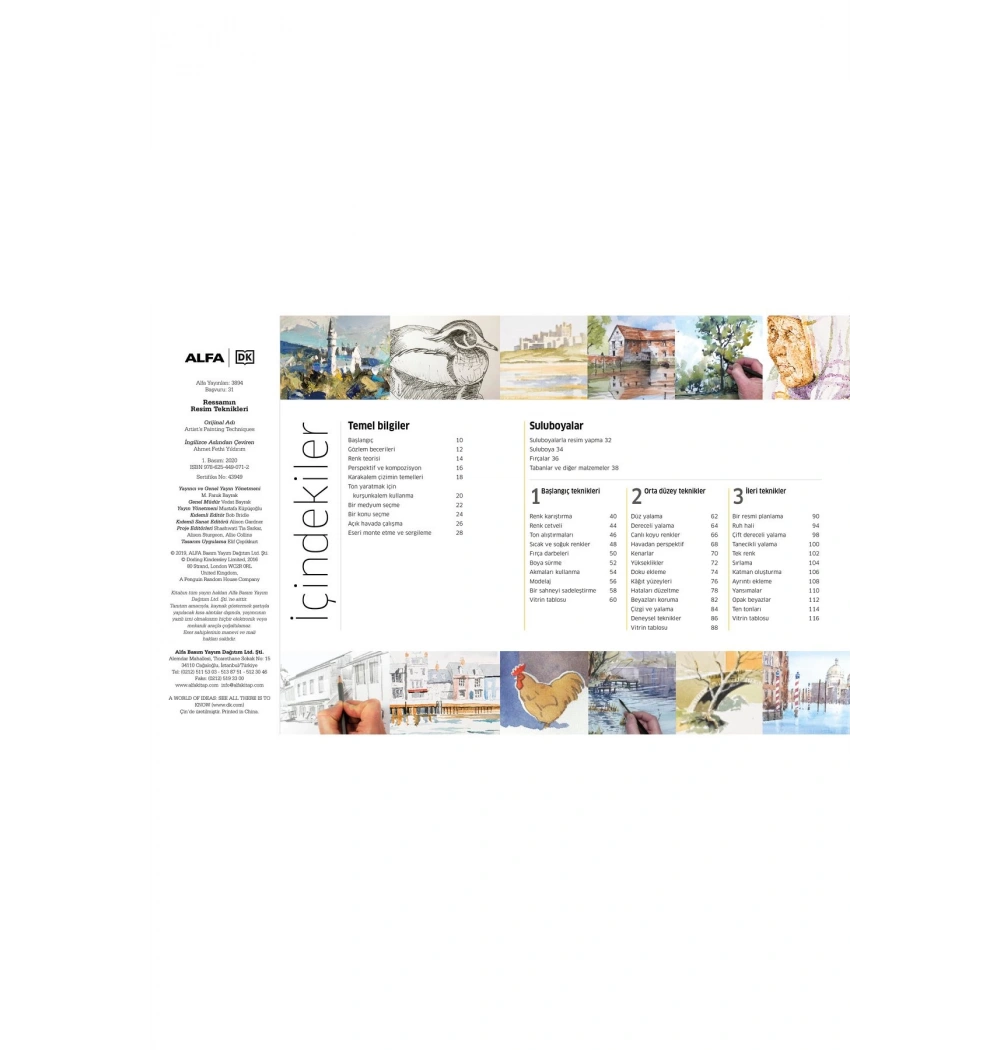 Ressamin Resi̇M Tekni̇Kleri̇ Ci̇Ltli̇ Alfa Basım