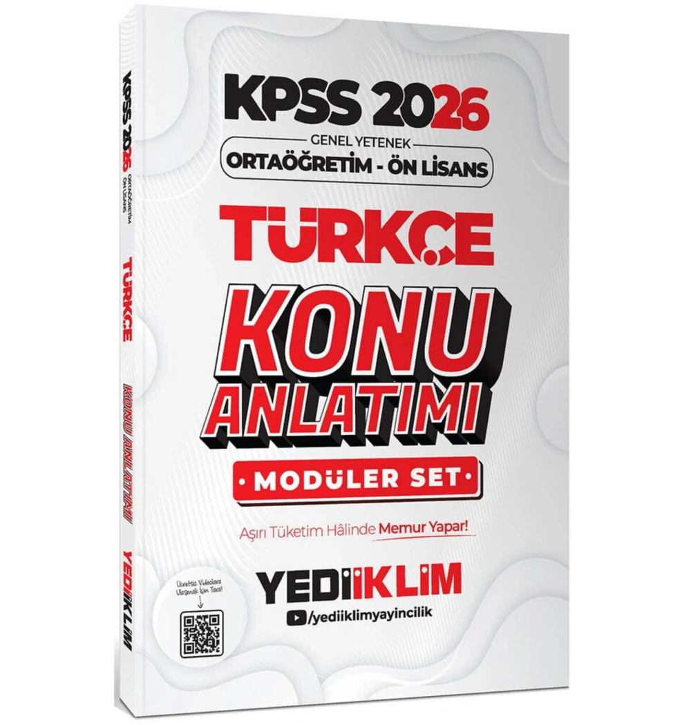 Kpss 2026 Gy Orta Öğretim Önlisans 5 Li Modüler Set Konu Anlatım  Yediiklim