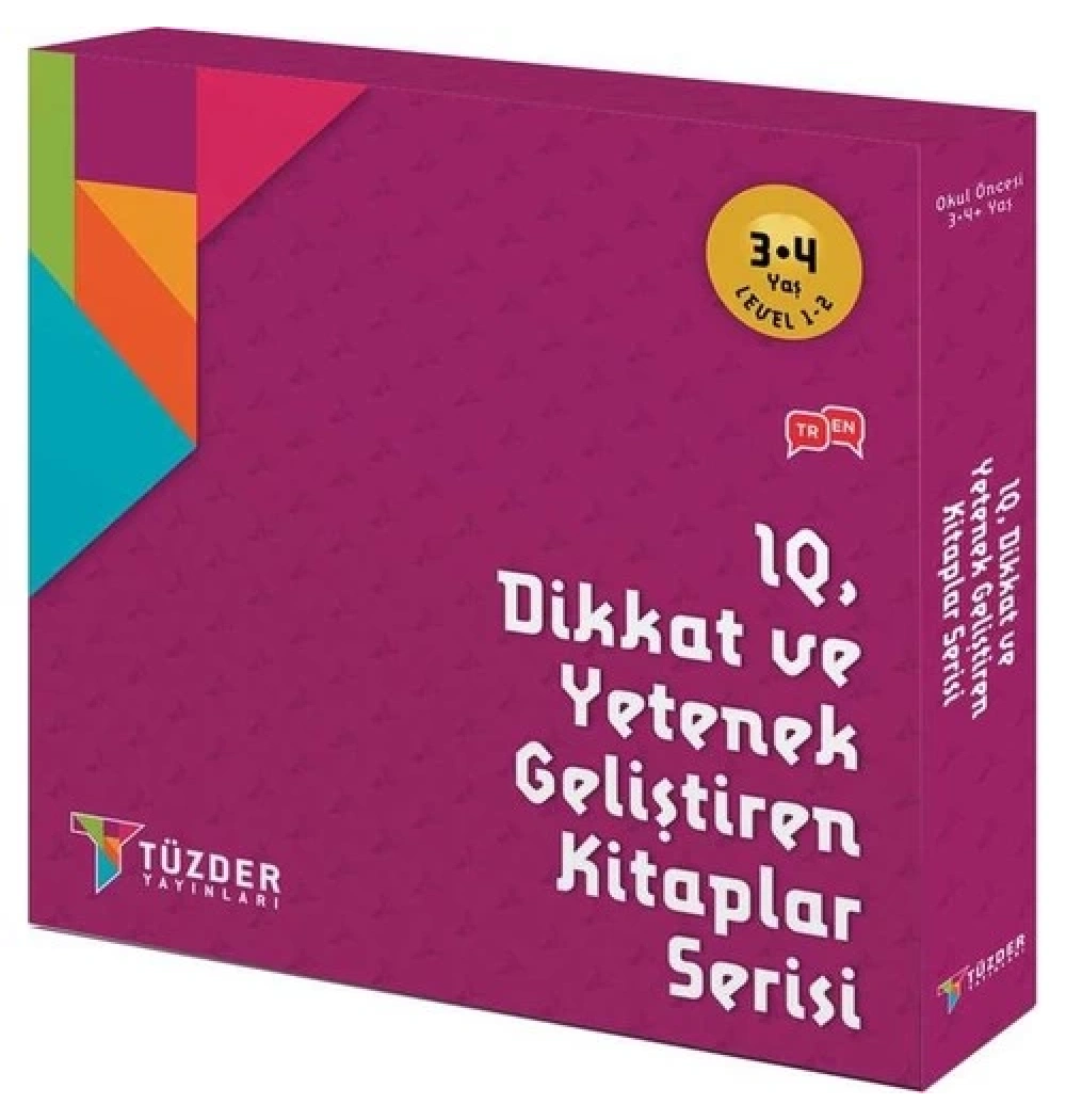 Iq Dikkat Ve Yetenek Geliştiren Kitaplar Seti 3-4+Yaş  Tüzder Yayın