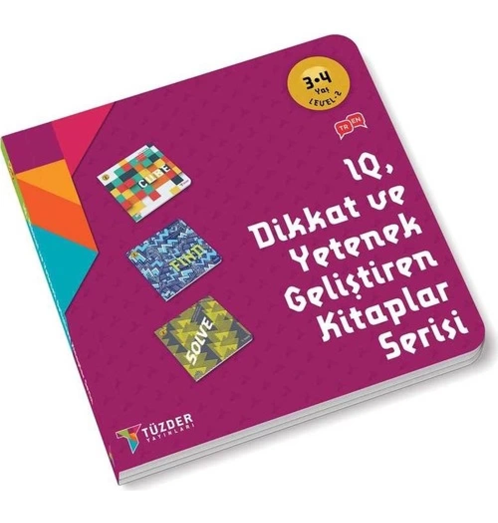 Iq Dikkat Ve Yetenek Geliştiren Kitaplar Seti 3-4+Yaş  Tüzder Yayın