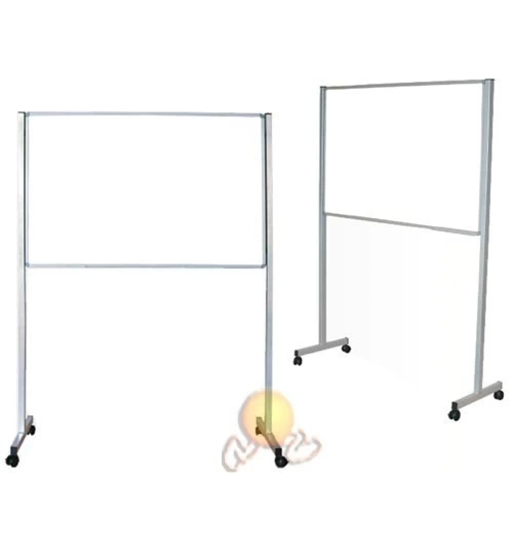 120*240 Elegant Çerç.Laminant Yüz.Tekerlek Ayaklı Beyaz Yazı Tahtası