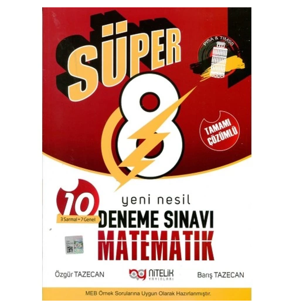 Nitelik 8.Sınıf Matematik 10 Deneme Sınavı