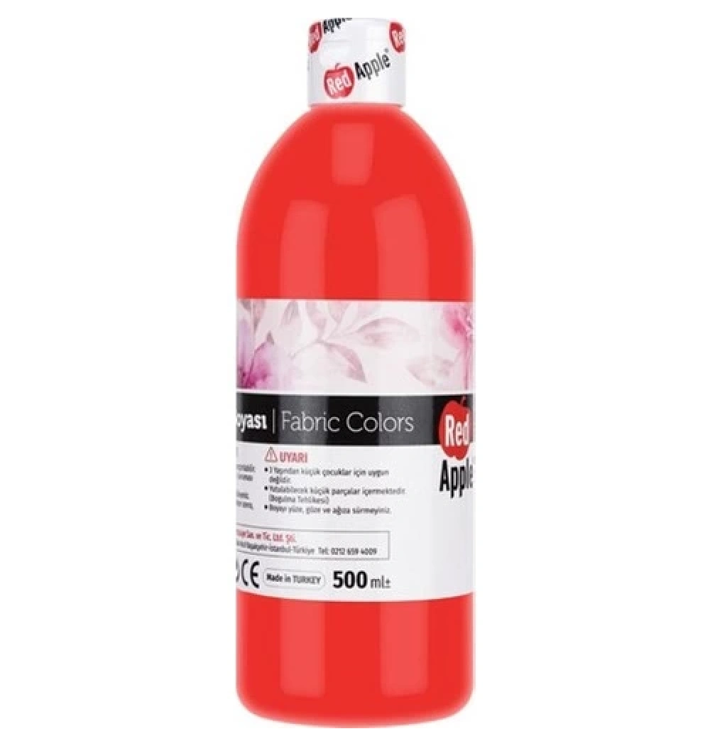 Red Apple Kumaş Boyası 500 Ml Kırmızı Rk150-12