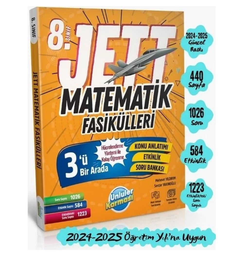 8.Sınıf Jett Matematik Fasikülleri  Ünlüler Karması